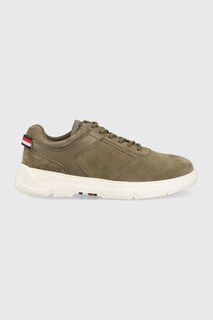 Замшевые кроссовки CORE HILFIGER SUEDE Tommy Hilfiger, зеленый