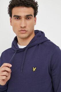 Хлопковая толстовка Lyle &amp; Scott, темно-синий