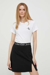 Хлопковая футболка (2 пары) Calvin Klein Jeans, зеленый