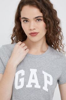 Хлопковая футболка GAP (2 шт.) Gap, серый