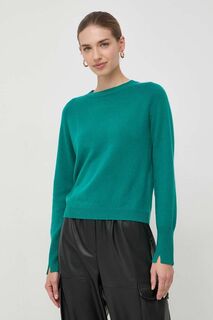 Шерстяной свитер Marella, зеленый