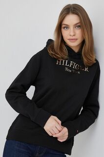 Хлопковая толстовка Tommy Hilfiger, черный