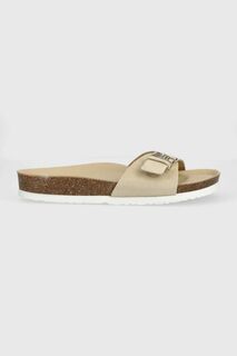 Замшевые тапочки TH MULE SANDAL SUEDE Tommy Hilfiger, бежевый