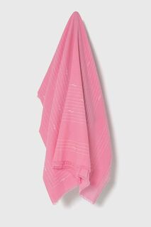 Хлопковый шарф HUGO Hugo, розовый