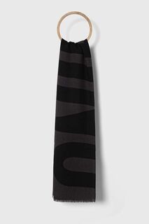 Шерстяной шарф Moschino, серый