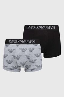 Боксеры , 2 пары Emporio Armani Underwear, темно-синий
