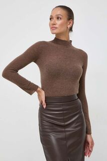 Шерстяной свитер Marella, коричневый