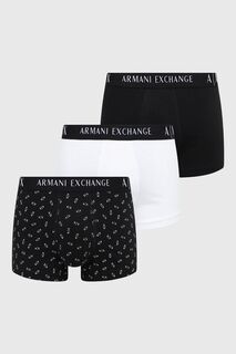 Комплект из трех боксеров Armani Exchange, черный