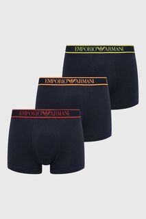 Комплект боксеров , 3 шт. Emporio Armani Underwear, темно-синий