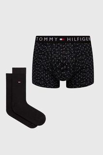 Комплект боксеров и носков Tommy Hilfiger, черный