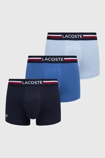 Комплект боксеров , 3 пары Lacoste, темно-синий