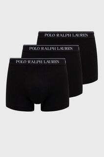 Боксеры (3 пары) 714835885002 Polo Ralph Lauren, черный