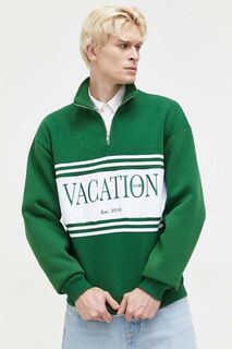 Толстовка «В отпуске» On Vacation, зеленый