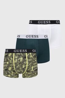 Комплект из трех боксеров Guess, зеленый