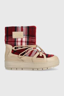 Зимние ботинки TARTAN SNOWBOOT Tommy Hilfiger, бежевый