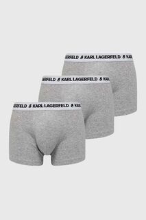 Комплект из трех боксеров Karl Lagerfeld, серый