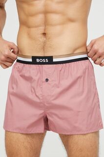 Набор хлопковых боксеров BOSS, 2 пары Boss, розовый