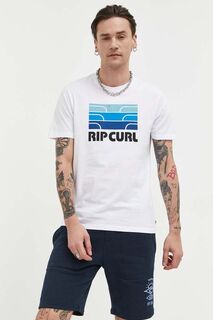 Хлопковая футболка Rip Curl, белый