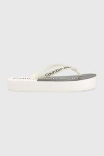 Шлепанцы BEACH SANDAL FLATFORM Calvin Klein Jeans, белый