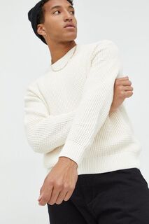Хлопковый свитер Abercrombie &amp; Fitch, белый