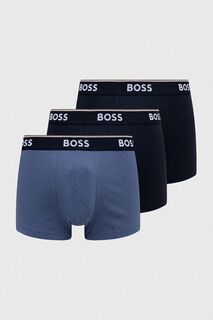Комплект из трех боксеров BOSS Boss, темно-синий