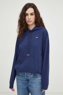 Толстовка из хлопка Levi&apos;s, темно-синий Levis