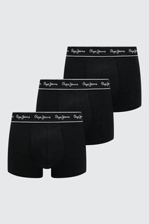 Комплект из трех боксеров Pepe Jeans, черный