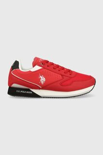 НАС. Поло Ассн. кроссовки NOBIL U.S. Polo Assn., красный