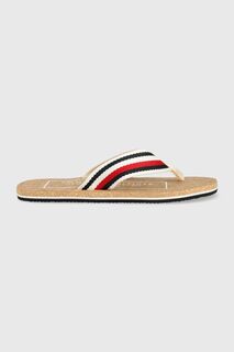 Вьетнамки HILFIHER CORK BEACH SANDAL Tommy Hilfiger, белый