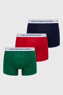Набор боксеров , 3 пары Polo Ralph Lauren, зеленый