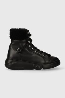 Кожаные зимние ботинки GISELLE AGL, черный