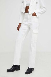 Джинсы-карго из лимитированной коллекции BE SHERO Answear Lab, белый