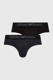 Трусики , 2 пары Emporio Armani Underwear, черный