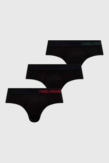 Комплект из трех трусов Karl Lagerfeld, черный