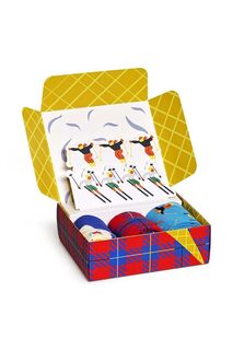 Комплект носков , 3 пары Happy Socks, мультиколор