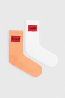 Носки HUGO, 2 шт. Hugo, оранжевый