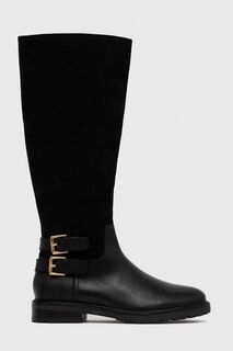 Кожаные ботинки Emelie Lauren Ralph Lauren, черный
