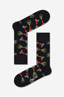 Носки Lazer Quest Happy Socks, черный