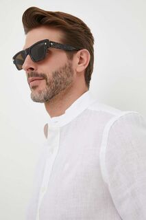 Солнцезащитные очки Александра Маккуина Alexander McQueen, коричневый