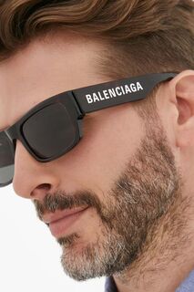 Солнцезащитные очки Balenciaga, коричневый