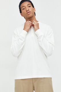 Хлопковая рубашка с длинными рукавами Abercrombie &amp; Fitch, белый