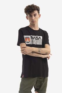 Хлопковая футболка Mars Reflective T Alpha Industries, черный