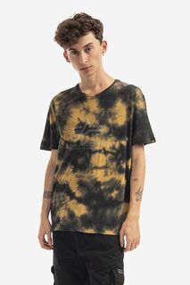 Хлопковая футболка Basic Tee Batik Alpha Industries, желтый