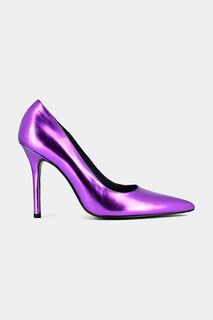 Кожаные туфли DINERA CUIR METALLISE на высоком каблуке Jonak, фиолетовый