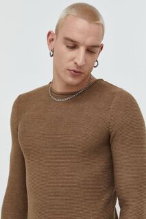 Однотонный свитер Solid, коричневый !Solid