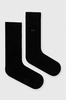 Носки , 2 пары Calvin Klein, черный