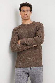 Хлопковый свитер GAP Gap, коричневый