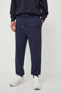 Спортивные брюки из хлопка Gant, темно-синий