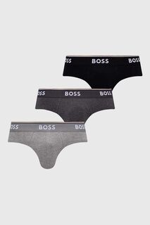 Комплект из трех трусов BOSS Boss, серый