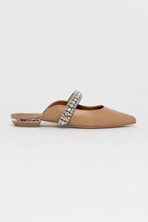 Кожаные шлепанцы Princely Kurt Geiger London, коричневый